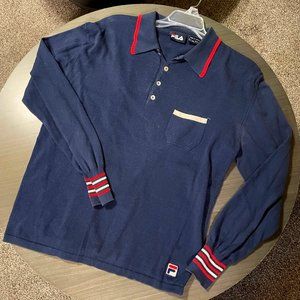 Fila Long Sleeve Polo Vintage
